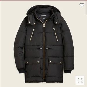 Jcrew Petite Chateau Puffer Jacket With Primaloft